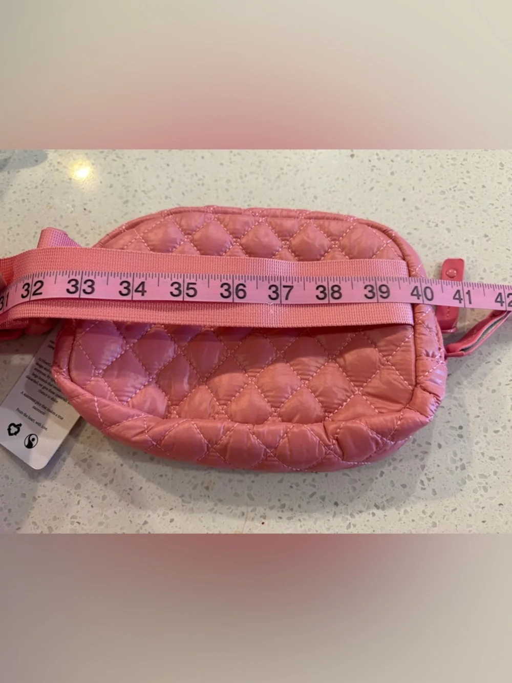 Quilted Pink belt bag fanny pack bum bag